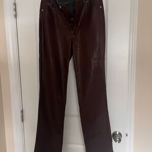 Express Women's Straight Leg Pants in Rich Brown